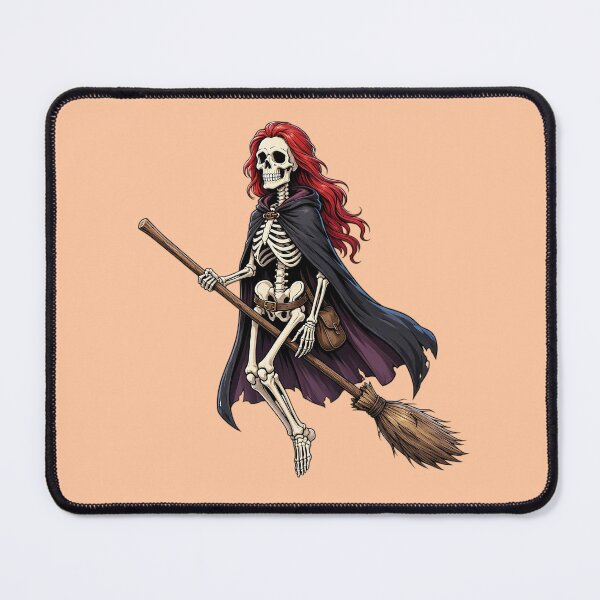 Item preview, Funny Skeleton Witch Flying on a Broom designed and sold by SweetLilith.