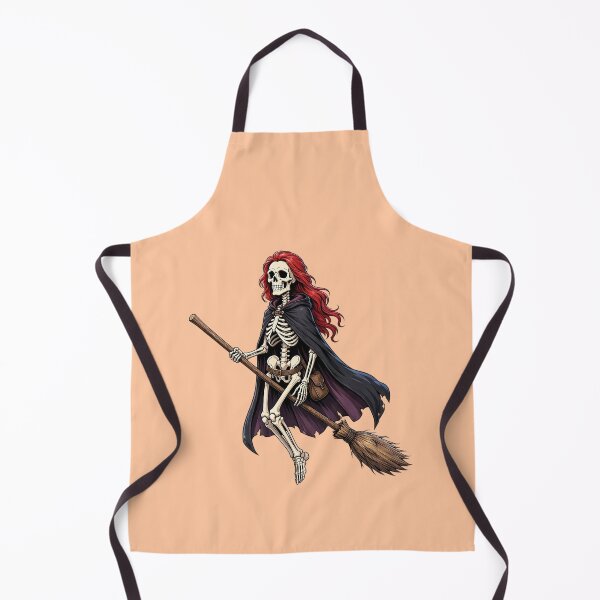Item preview, Funny Skeleton Witch Flying on a Broom designed and sold by SweetLilith.