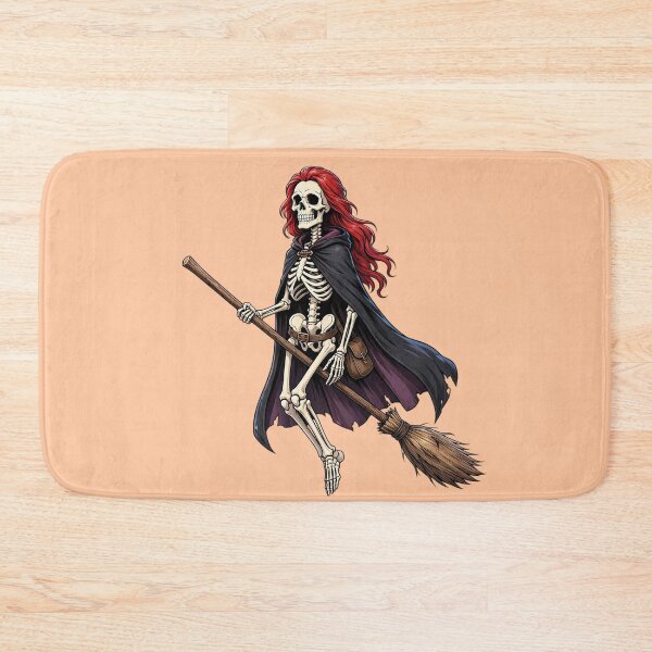 Item preview, Funny Skeleton Witch Flying on a Broom designed and sold by SweetLilith.