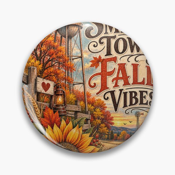 Item preview, Small Town Fall Vibes Rustic Autumn Country Farmhouse Graphic designed and sold by PACS0011.