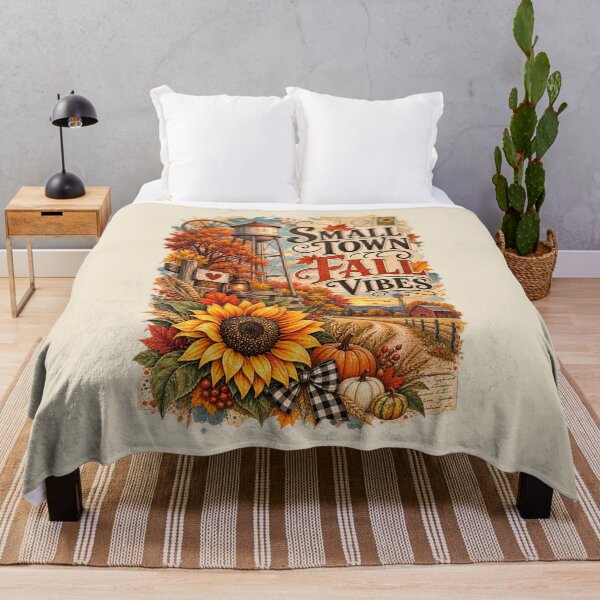 Item preview, Small Town Fall Vibes Rustic Autumn Country Farmhouse Graphic designed and sold by PACS0011.