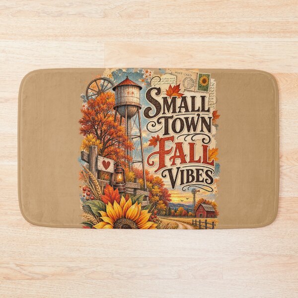 Item preview, Small Town Fall Vibes Rustic Autumn Country Farmhouse Graphic designed and sold by PACS0011.