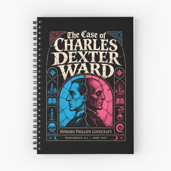 Item preview, H.P. Lovecraft Charles Dexter Ward Split Portrait designed and sold by Fenay Designs.