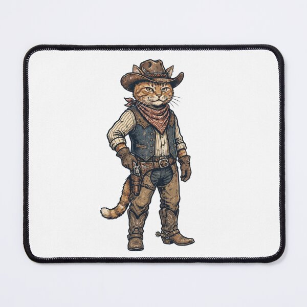 Item preview,  Vintage Western Cowboy Cat  designed and sold by SOUFIANE1991.
