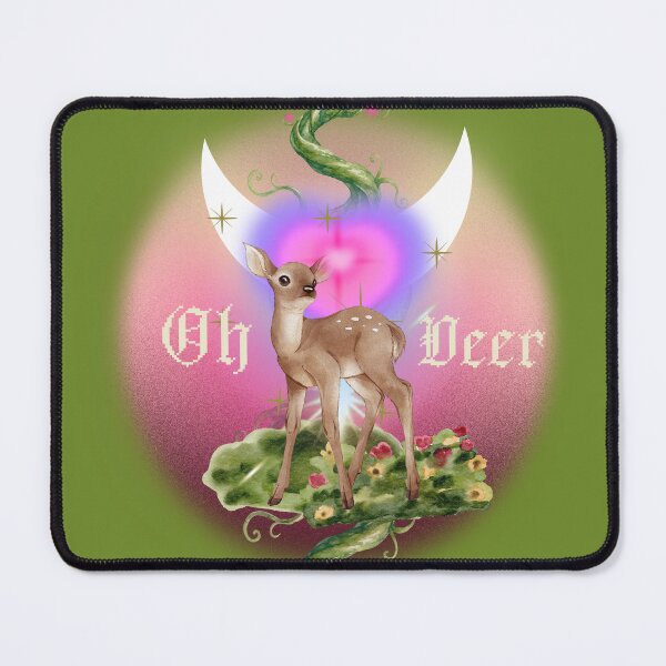 Item preview, Oh Deer Pastel Moon Collage with Floral elements designed and sold by mooncakekaro.