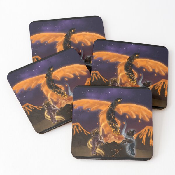 Item preview, mythical volcanic battle of fire and smoke designed and sold by J-Mindful.