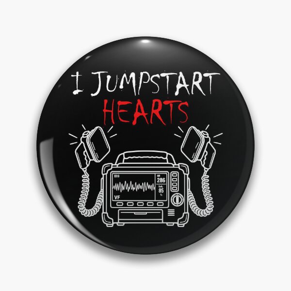 Item preview, I Jumpstart Hearts Paramedic Defibrillator Humor designed and sold by After Shift Wear.