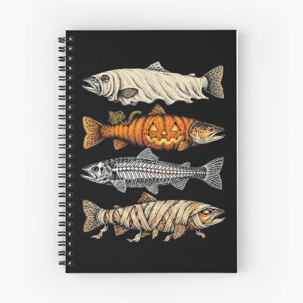 Item preview, Halloween Trout Fish Ghost Pumpkin Skeleton Mummy  designed and sold by AmazingPics001.