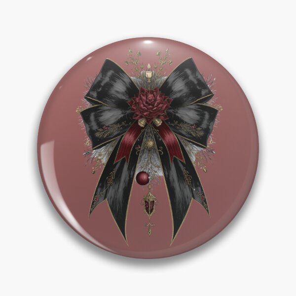 Item preview, Gothic Christmas Black Velvet Bow 4 designed and sold by Girly-Universe.