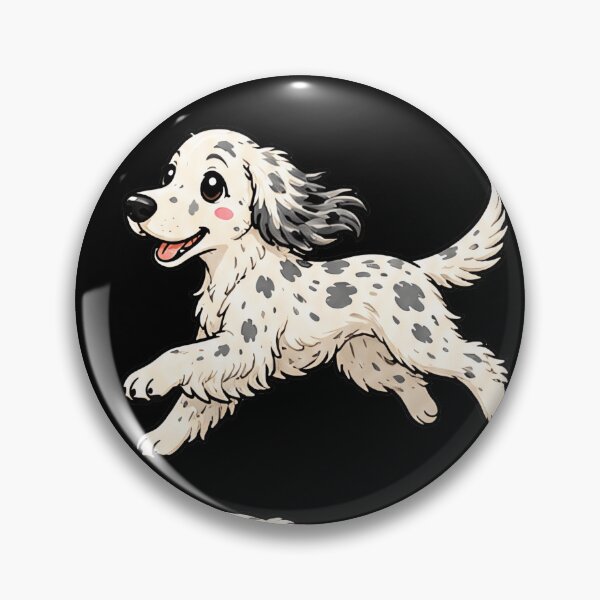 Item preview, Cute English Setter stickers and apparel design designed and sold by rafaeltto.