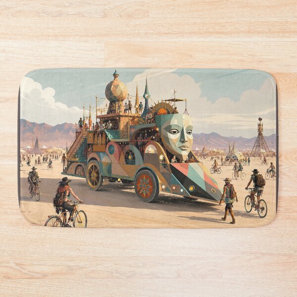 Item preview, Futuristic Art Car Traveling Across Desert Festival Playa designed and sold by MoonSkyArt.
