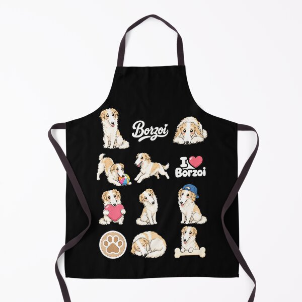 Item preview, Cute Borzoi stickers and apparel design designed and sold by rafaeltto.