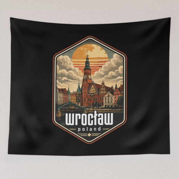 Item preview, Wroclaw City Poland Vintage Travel designed and sold by TomFrontierArt.