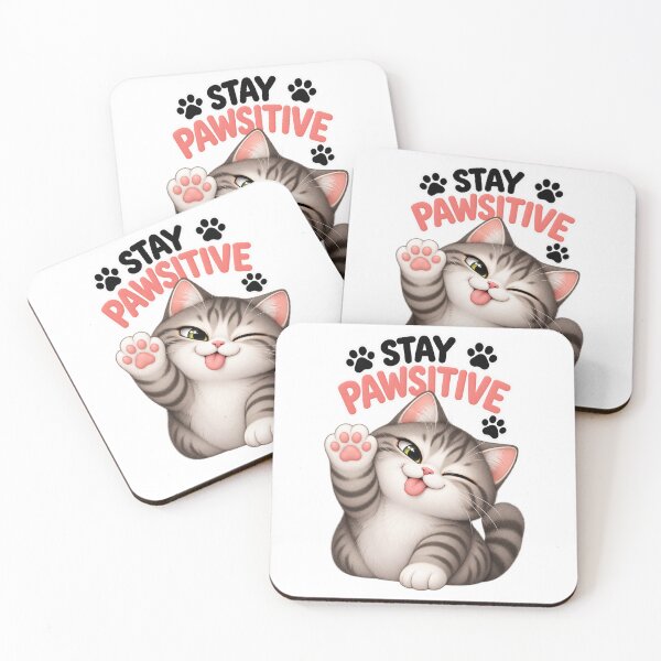 Item preview, Stay Pawsitive Cute Cat Funny Cat Lover designed and sold by an-items.