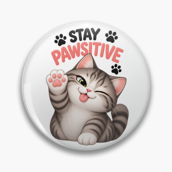 Item preview, Stay Pawsitive Cute Cat Funny Cat Lover designed and sold by an-items.