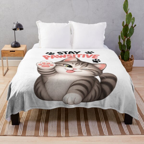 Item preview, Stay Pawsitive Cute Cat Funny Cat Lover designed and sold by an-items.