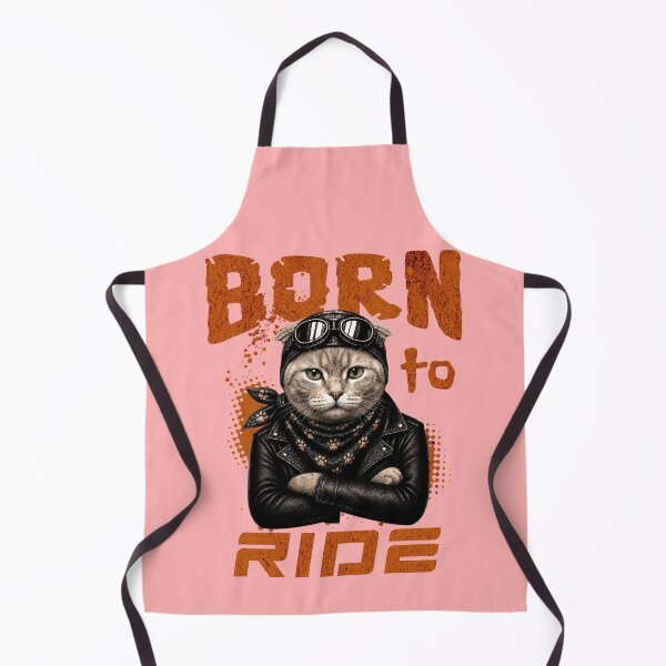 Item preview, Scottish Fold Born To Ride - Biker Jacket & Bandana & Goggles designed and sold by PixelsPaws.