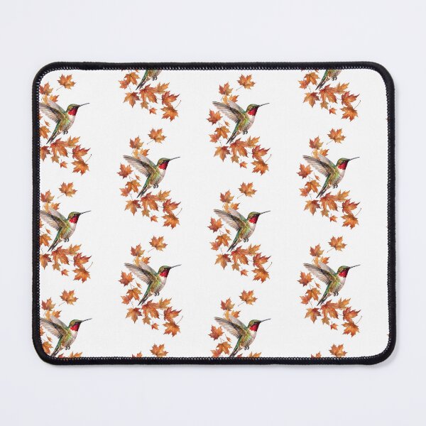 Item preview, Autumn Hummingbird Leaves designed and sold by Roy & Tiffany.