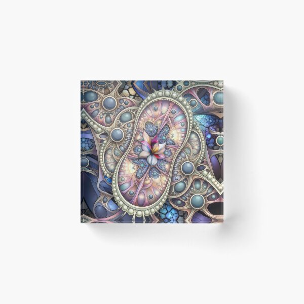Item preview, Mystic Fractal Floral Stained Glass  designed and sold by Frackxion.