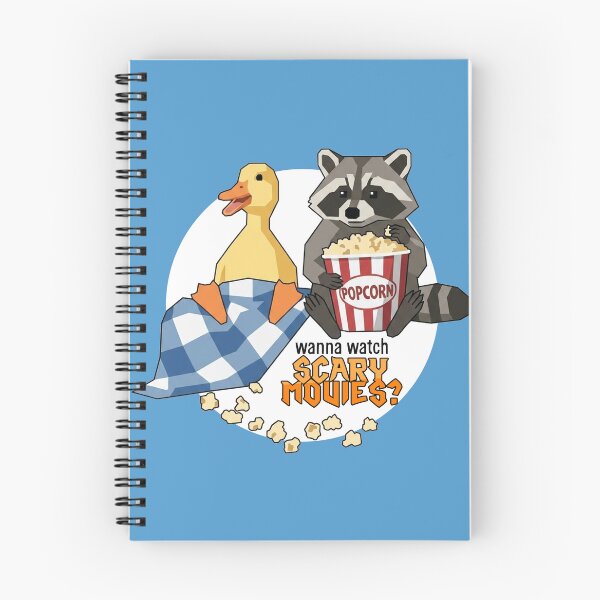Item preview, Raccoon and Duck Halloween - Wanna Watch Scary Movies? designed and sold by Silly Goose Party.