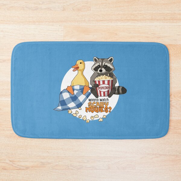 Item preview, Raccoon and Duck Halloween - Wanna Watch Scary Movies? designed and sold by Silly Goose Party.