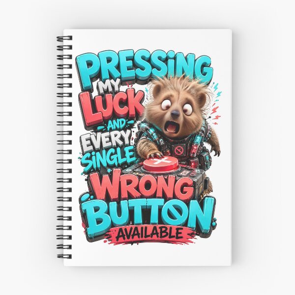 Item preview, Pressing My Luck And Every Single Wrong Button Available Hedgehog designed and sold by Sovereign Supply Co..