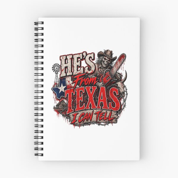 Item preview, hes from texas i can tell chainsaw horror halloween  designed and sold by 3INEKMIZAN.