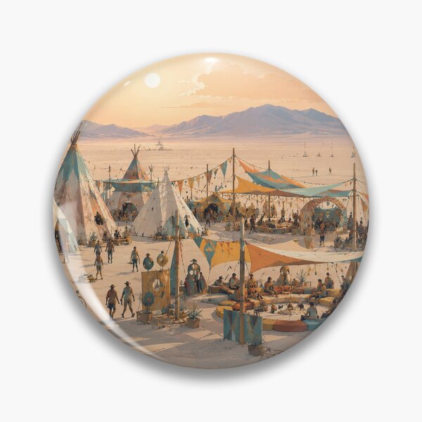Item preview, Creative Theme Camp in a Temporary Desert Festival City designed and sold by MoonSkyArt.