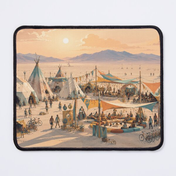 Item preview, Creative Theme Camp in a Temporary Desert Festival City designed and sold by MoonSkyArt.