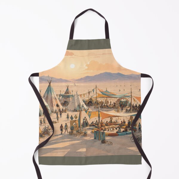 Item preview, Creative Theme Camp in a Temporary Desert Festival City designed and sold by MoonSkyArt.