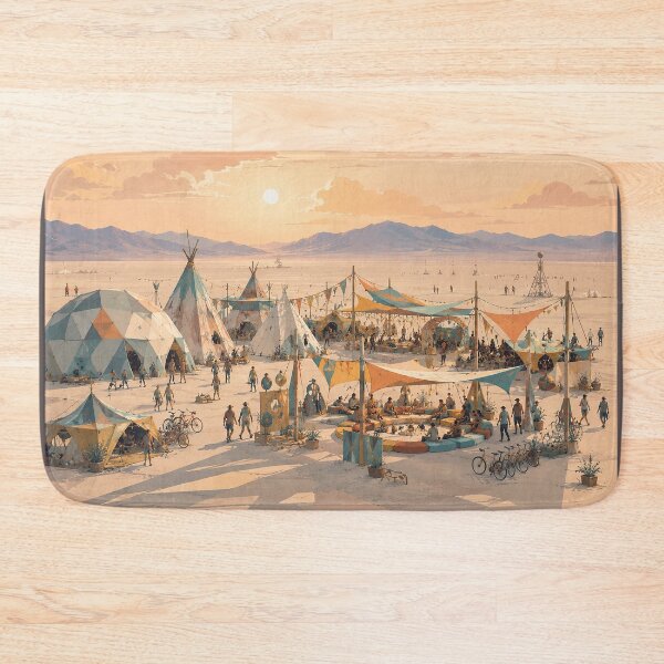 Item preview, Creative Theme Camp in a Temporary Desert Festival City designed and sold by MoonSkyArt.
