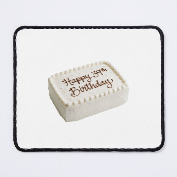 Item preview, Happy 39th birthday 39 cute adorable cake party vanilla white kawaii designed and sold by CheeseBlueprint.