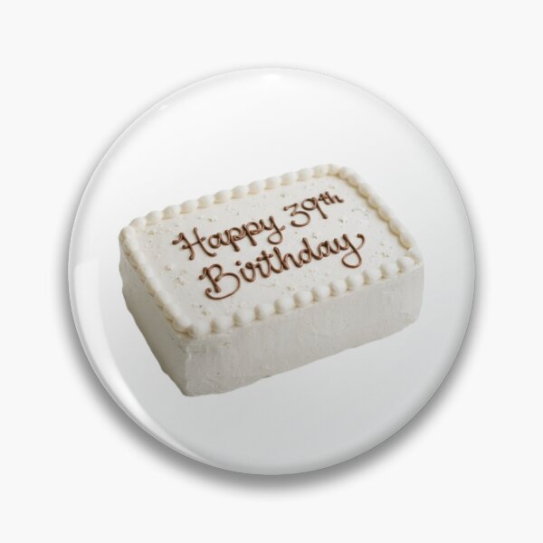 Item preview, Happy 39th birthday 39 cute adorable cake party vanilla white kawaii designed and sold by CheeseBlueprint.