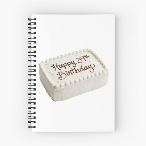 Item preview, Happy 39th birthday 39 cute adorable cake party vanilla white kawaii designed and sold by CheeseBlueprint.