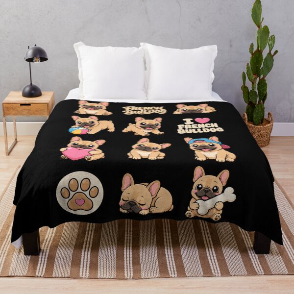 Item preview, Cute French Bulldog stickers and apparel design designed and sold by rafaeltto.