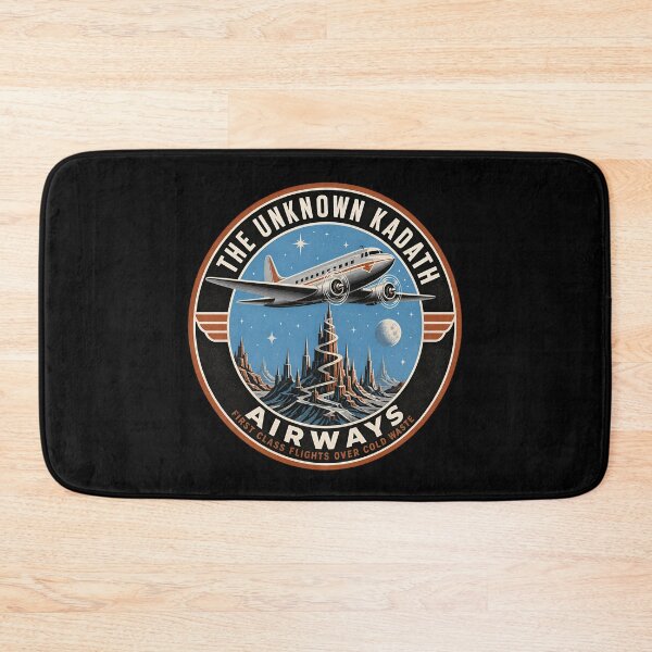 Item preview, H.P. Lovecraft Unknown Kadath Airways Badge designed and sold by Fenay Designs.