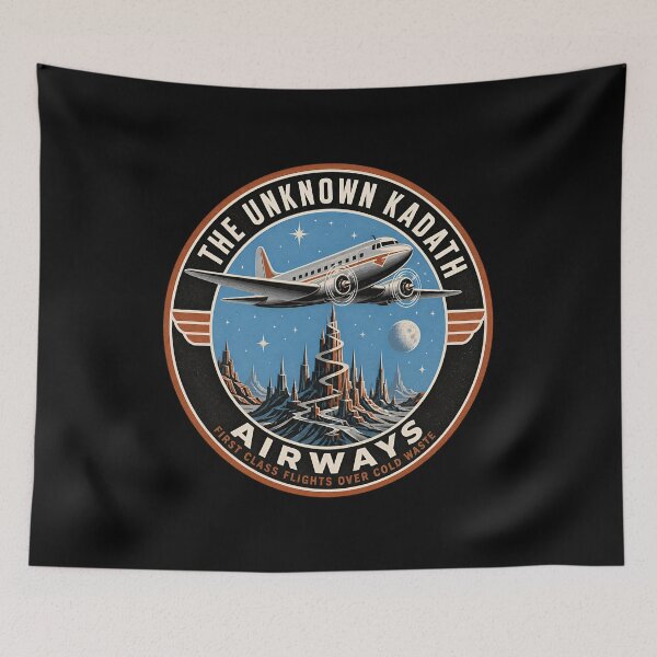 Item preview, Insignia desconocida de H.P. Lovecraft Kadath Airways designed and sold by Fenay Designs.