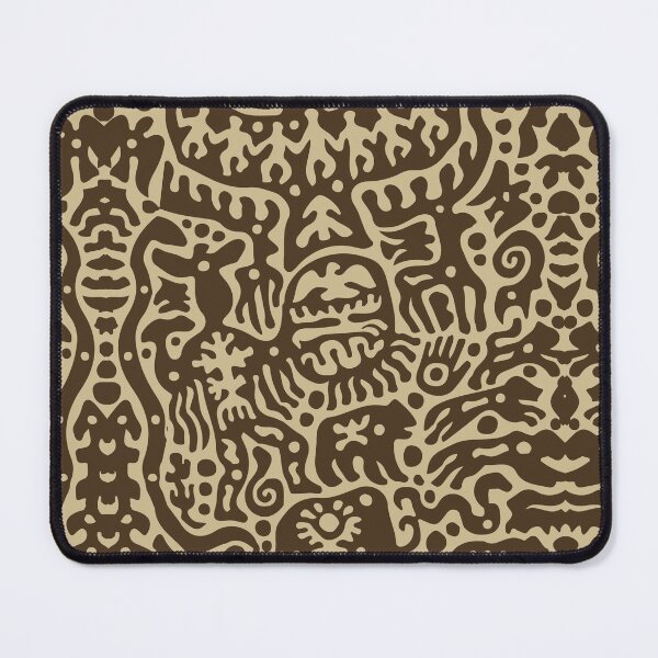 Item preview, Ancient Wildlife Petroglyph Jungle Art designed and sold by RamyGallery.