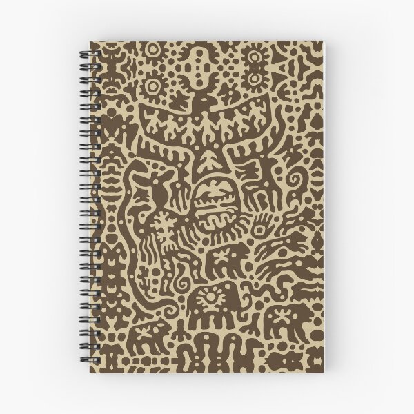 Item preview, Ancient Wildlife Petroglyph Jungle Art designed and sold by RamyGallery.