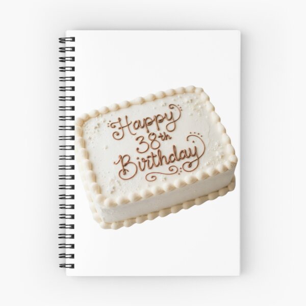 Item preview, Happy 38th birthday 38 cute adorable cake party vanilla white kawaii designed and sold by CheeseBlueprint.