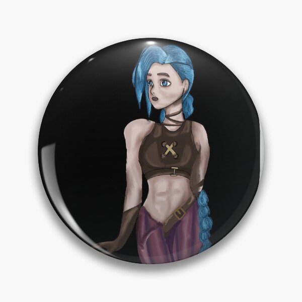 Item preview, Jinx Fan Art – Arcane Inspired Blue-Haired Chaos Girl designed and sold by dremneaw.