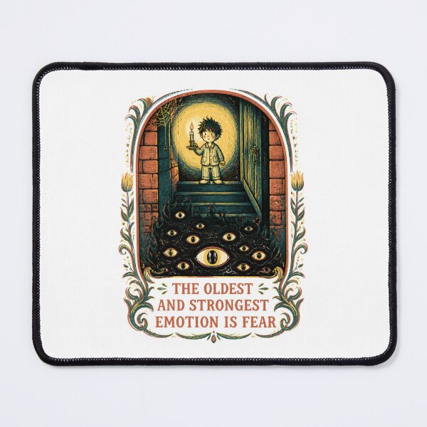 Item preview, H.P. Lovecraft Oldest Emotion Is Fear designed and sold by Fenay Designs.
