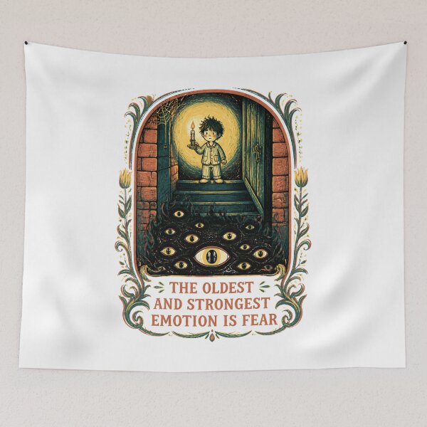 Item preview, H.P. Lovecraft Oldest Emotion Is Fear designed and sold by Fenay Designs.