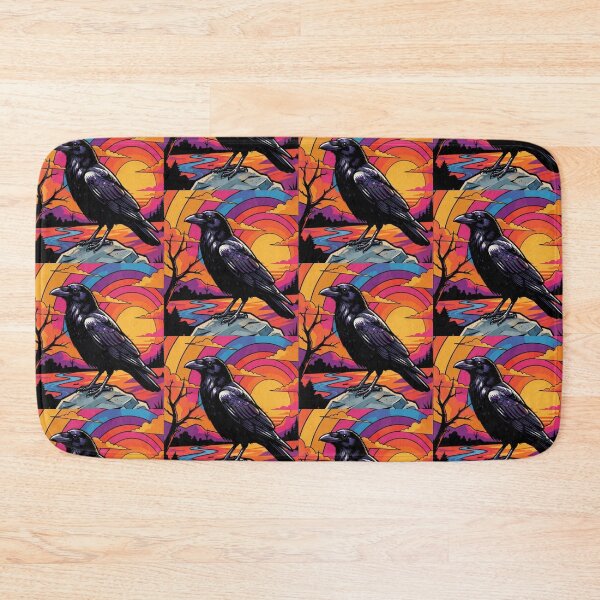 Item preview, Mystical Raven – Vibrant Sunset Fantasy Illustration designed and sold by Dogandesighn.