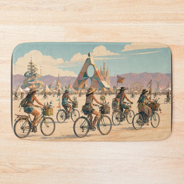 Item preview, Decorated Bicycles at a Desert Arts Festival designed and sold by MoonSkyArt.