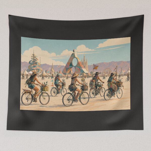 Item preview, Decorated Bicycles at a Desert Arts Festival designed and sold by MoonSkyArt.