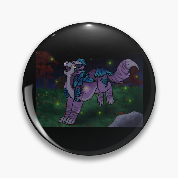 Item preview, Whimsical Purple Feline with Butterfly Accents designed and sold by J-Mindful.