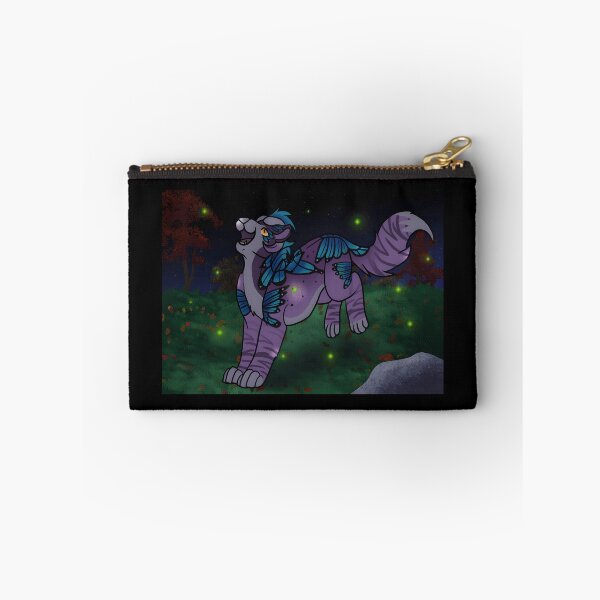 Item preview, Whimsical Purple Feline with Butterfly Accents designed and sold by J-Mindful.