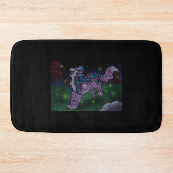 Item preview, Whimsical Purple Feline with Butterfly Accents designed and sold by J-Mindful.