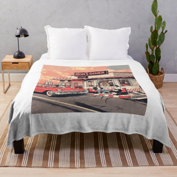 Item preview, Vintage 1950s Diner Retro Car Date Mom's Diner Graphic Art designed and sold by KTD28_SHOP.